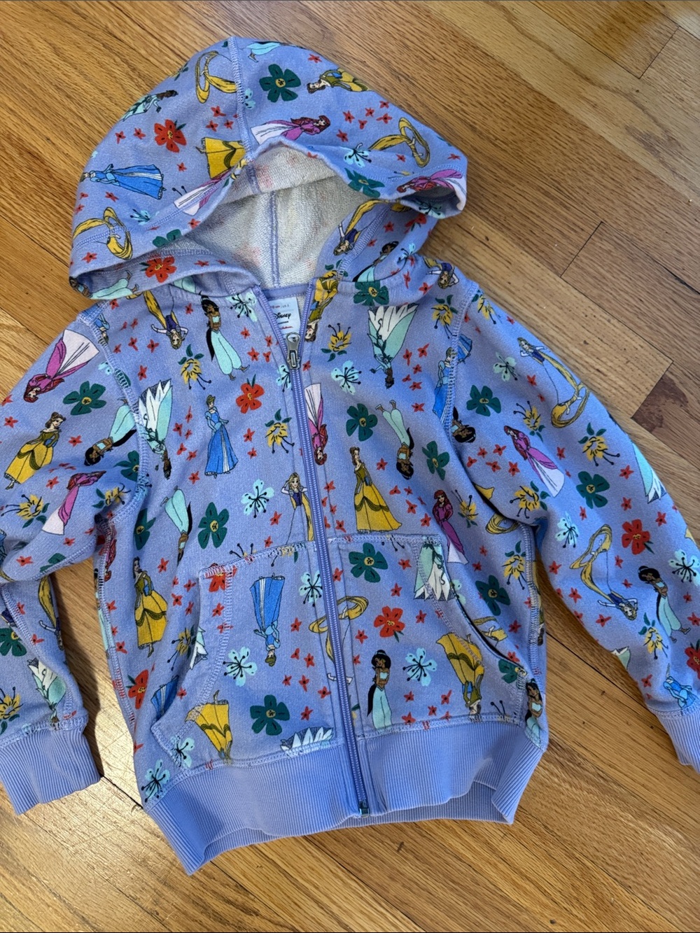 Hana Anderson Girls' Lavender Princess Zip-Up Hoodie - Kids Shirts & Tops